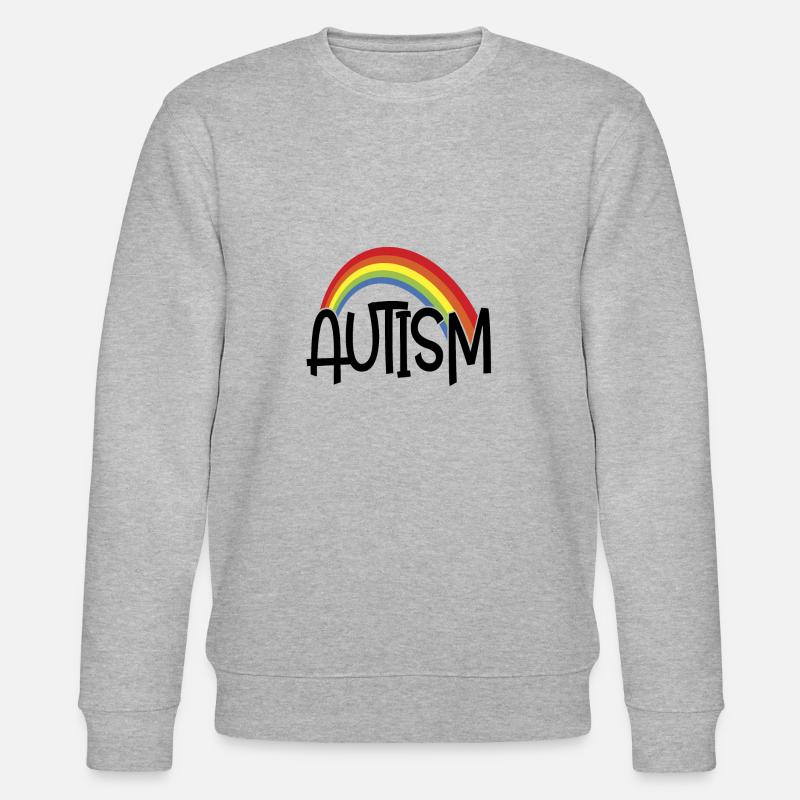 AUTISMUS - Stanley/Stella Unisex Bio-Sweatshirt CHANGER  - Grau meliert