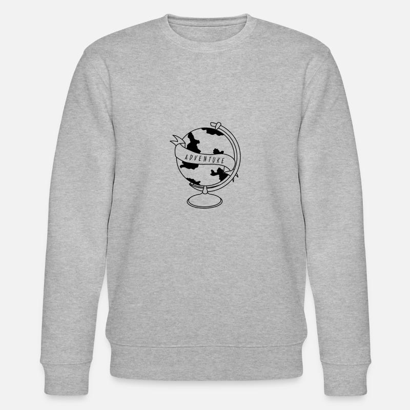 aventure globe aventure - Sweat bio CHANGER Stanley/Stella Unisexe - gris chiné