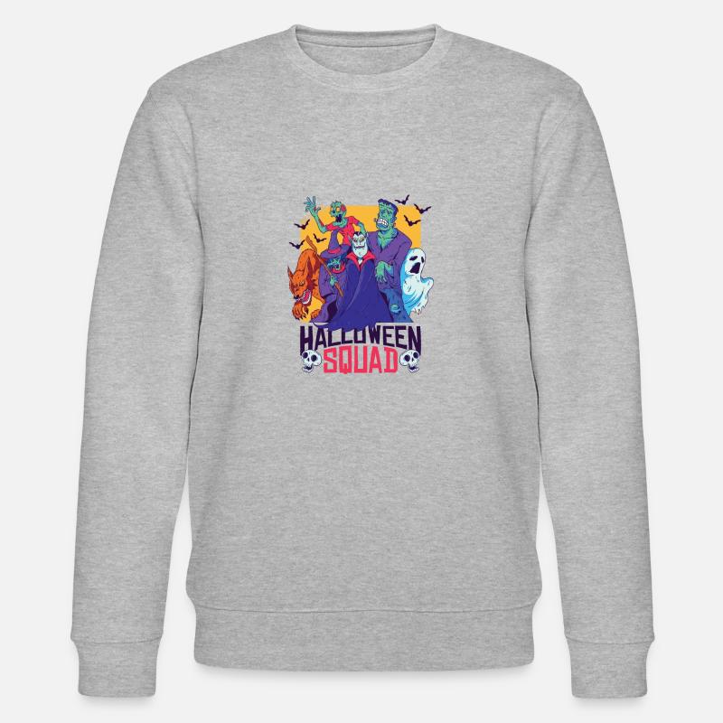 Halloween squad! - Stanley/Stella Unisex Bio-Sweatshirt CHANGER  - Grau meliert