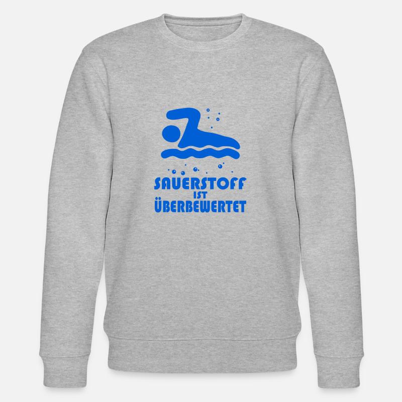 Sauerstoff ist überbewertet - Stanley/Stella Unisex Bio-Sweatshirt CHANGER  - Grau meliert