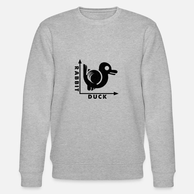 Rabbit Duck - Stanley/Stella Unisex Bio-Sweatshirt CHANGER  - Grau meliert