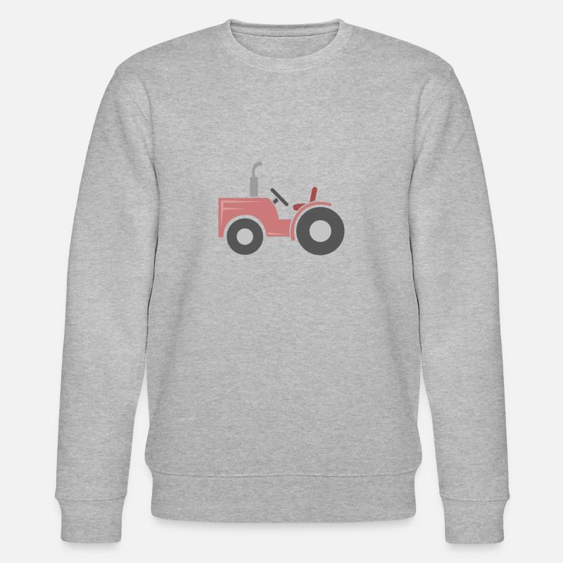 Tracteur rouge - Sweat bio CHANGER Stanley/Stella Unisexe - gris chiné