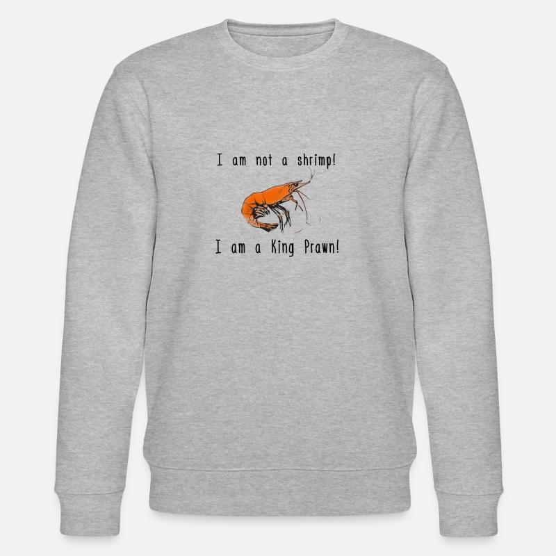 Shrimp oder King Prawn - Stanley/Stella Unisex Bio-Sweatshirt CHANGER  - Grau meliert