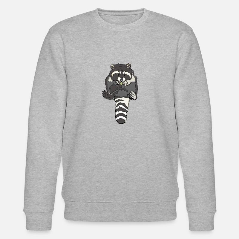 grignotant raton laveur - Sweat bio CHANGER Stanley/Stella Unisexe - gris chiné