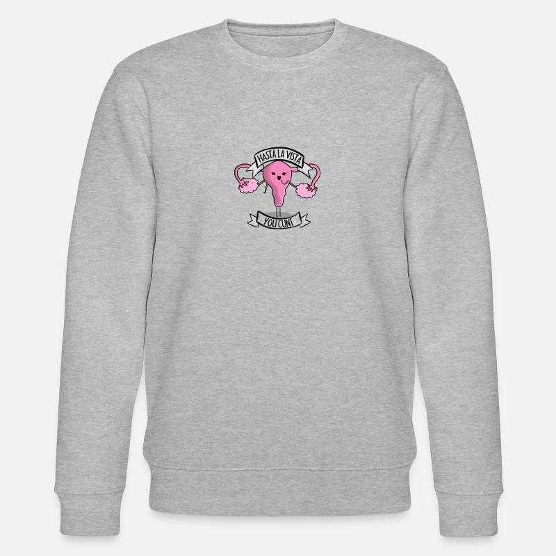 Gebärmutterentfernung Operation Hysterektomie - Stanley/Stella Unisex Bio-Sweatshirt CHANGER  - Grau meliert