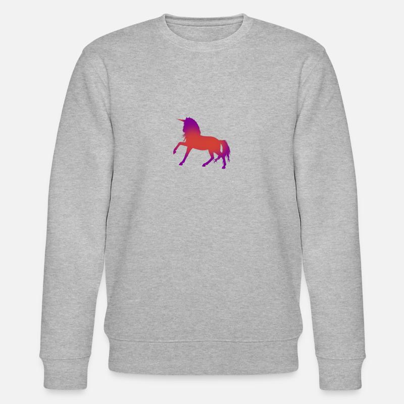 Einhorn - Stanley/Stella Unisex Bio-Sweatshirt CHANGER  - Grau meliert