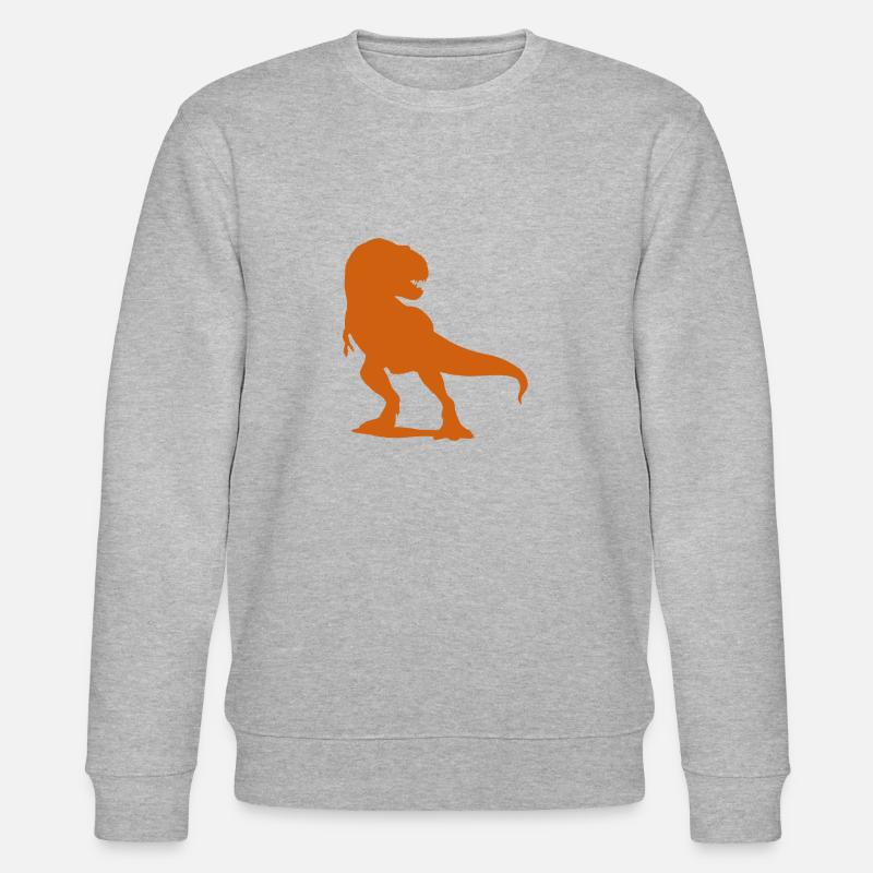 T-Rex - Stanley/Stella Unisex Bio-Sweatshirt CHANGER  - Grau meliert