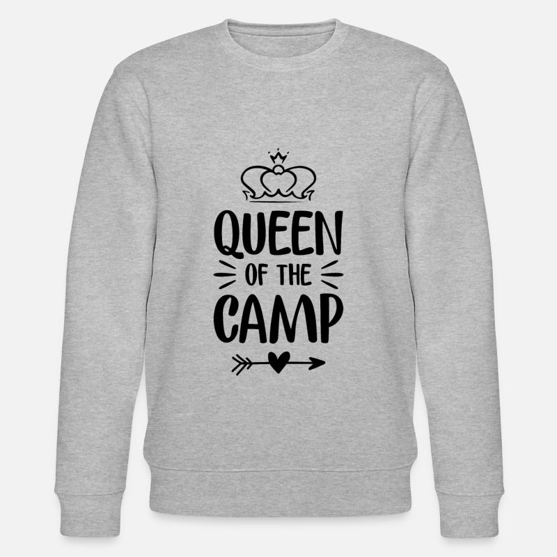 queen camp - Stanley/Stella Unisex Bio-Sweatshirt CHANGER  - Grau meliert