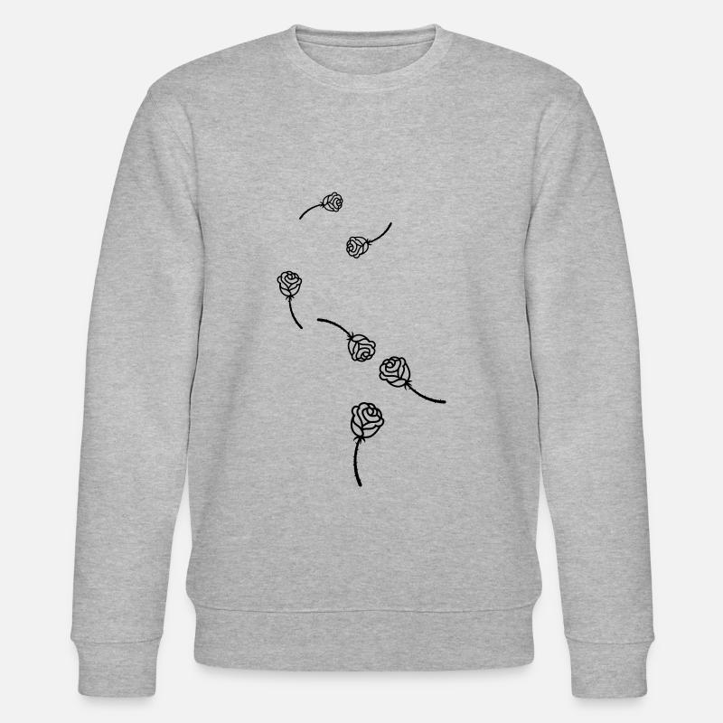 Symbole de la rose - Sweat bio CHANGER Stanley/Stella Unisexe - gris chiné