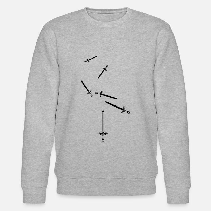 Sword Icon Icon - Stanley/Stella CHANGER Unisex Organic Sweatshirt - heather grey