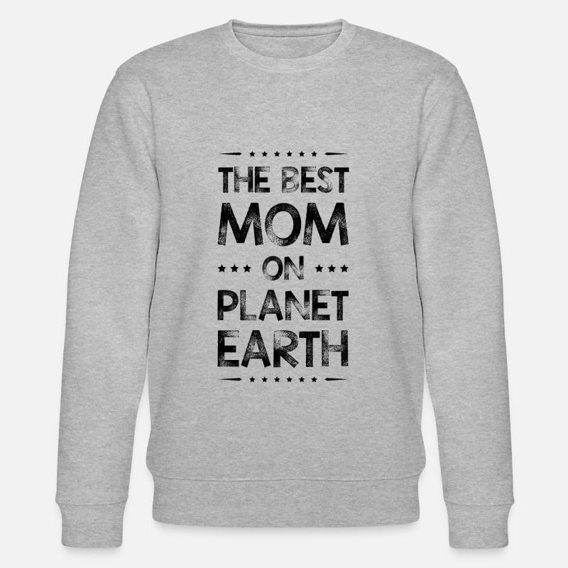 Beste Mom Mama Zitat Mutter - Stanley/Stella Unisex Bio-Sweatshirt CHANGER  - Grau meliert