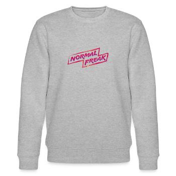 normal freak magenta - Stanley/Stella Unisex Bio-Sweatshirt CHANGER  - Grau meliert - Vorne - Nik (191cm) & Marisol (170cm)