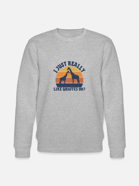Giraffe - Stanley/Stella CHANGER Unisex Organic Sweatshirt - heather grey