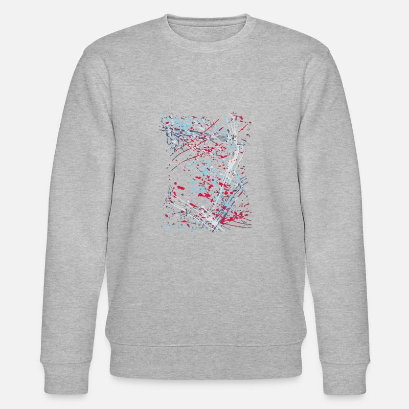 bunt,kunst,graffiti,malerei,pinsel,artwork - Stanley/Stella Unisex Bio-Sweatshirt CHANGER  - Grau meliert