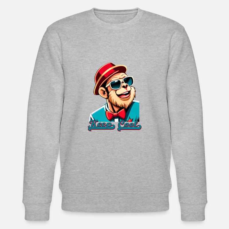 keep cool - Stanley/Stella Unisex Bio-Sweatshirt CHANGER  - Grau meliert