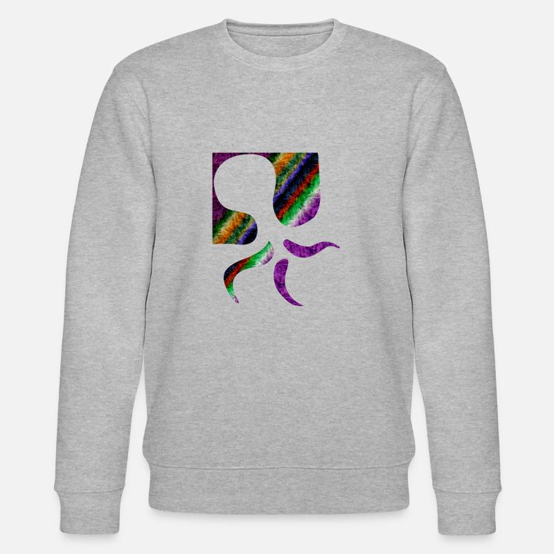 Art australien des aborigènes - Sweat bio CHANGER Stanley/Stella Unisexe - gris chiné