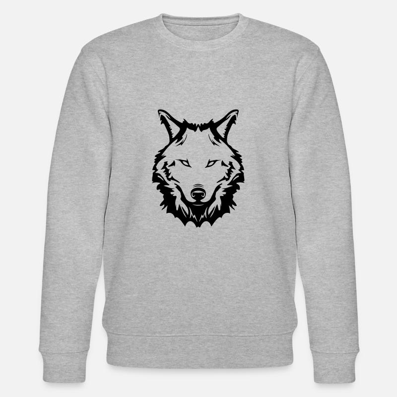 wolf - Stanley/Stella Unisex Bio-Sweatshirt CHANGER  - Grau meliert
