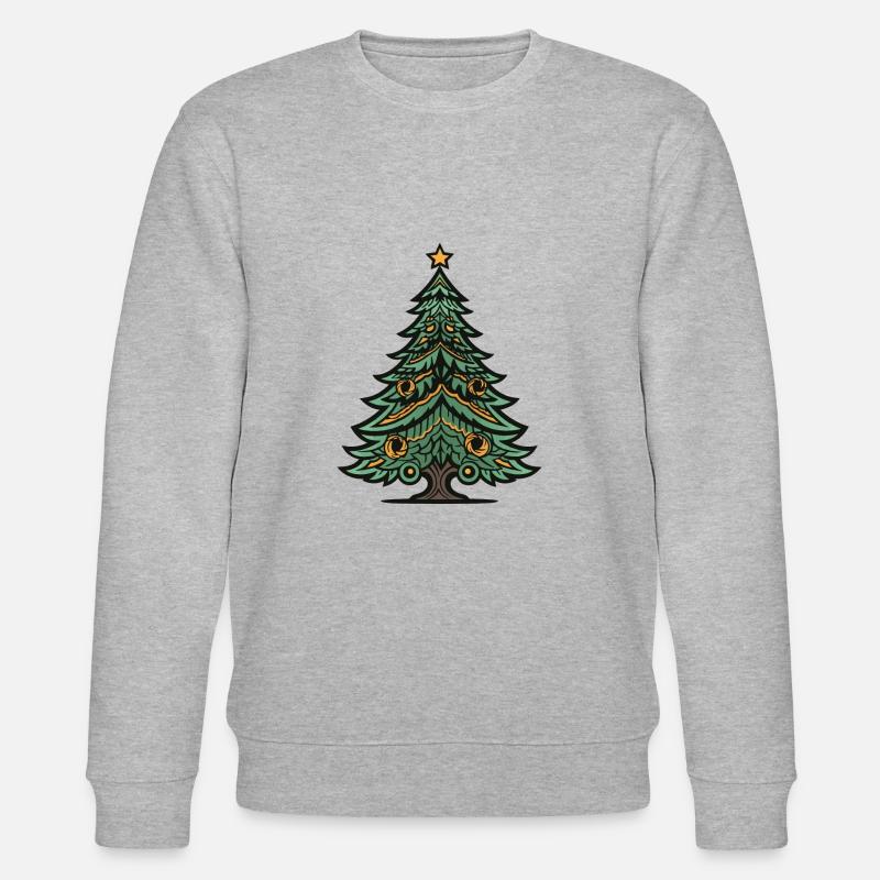 Arbre de Noël Noël - Sweat bio CHANGER Stanley/Stella Unisexe - gris chiné
