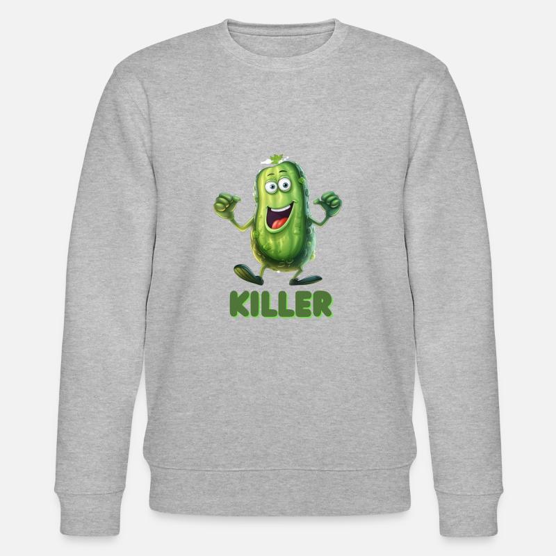 Grinning Gherkin - Stanley/Stella Unisex Bio-Sweatshirt CHANGER  - Grau meliert