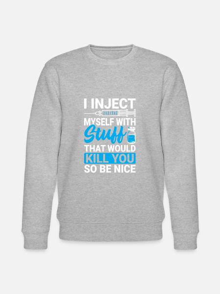 Diabetes Awareness Type 1 Diabetes Funny T1D - Stanley/Stella CHANGER Unisex Organic Sweatshirt - heather grey
