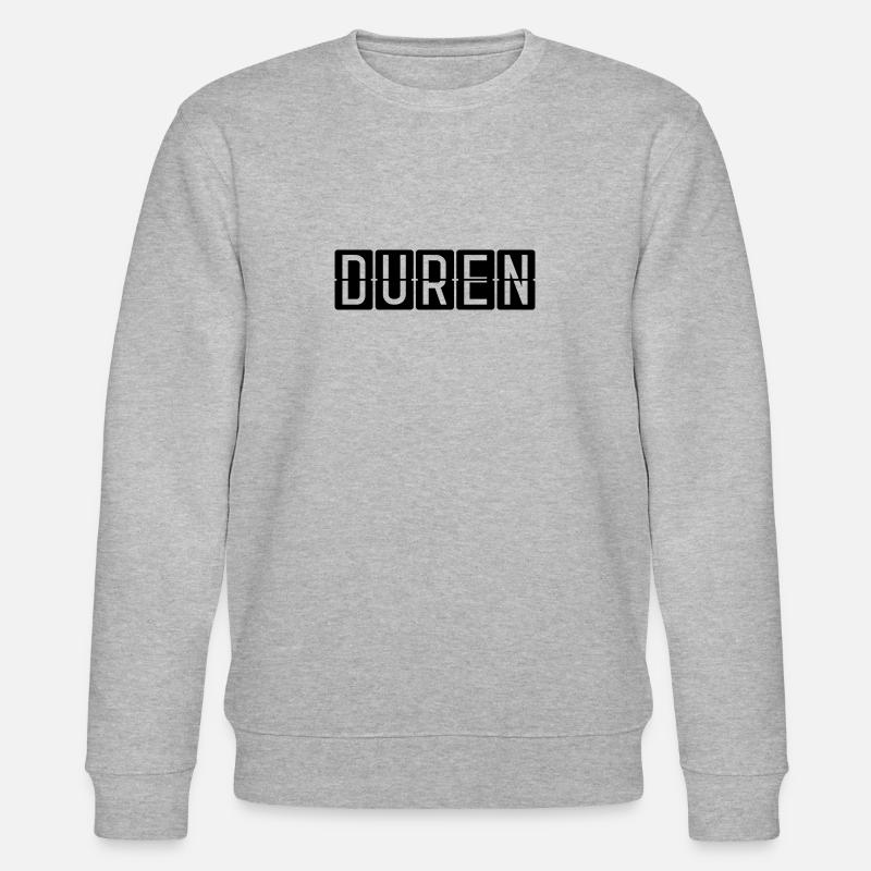 Düren Flughafentafel - Stanley/Stella Unisex Bio-Sweatshirt CHANGER  - Grau meliert