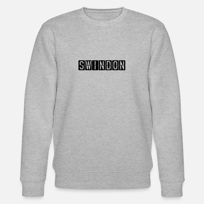Swindon Flughafentafel - Stanley/Stella Unisex Bio-Sweatshirt CHANGER  - Grau meliert