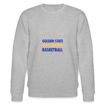 Golden State Basketball Geschenk Sport Teamshirt - Stanley/Stella Unisex Bio-Sweatshirt CHANGER  - Grau meliert - Vorne - Nik (191cm) & Marisol (170cm)
