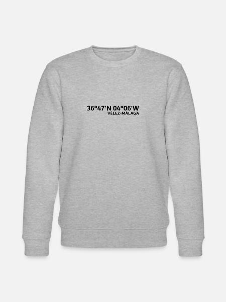 Vélez-Málaga coordinates - Stanley/Stella CHANGER Unisex Organic Sweatshirt - heather grey