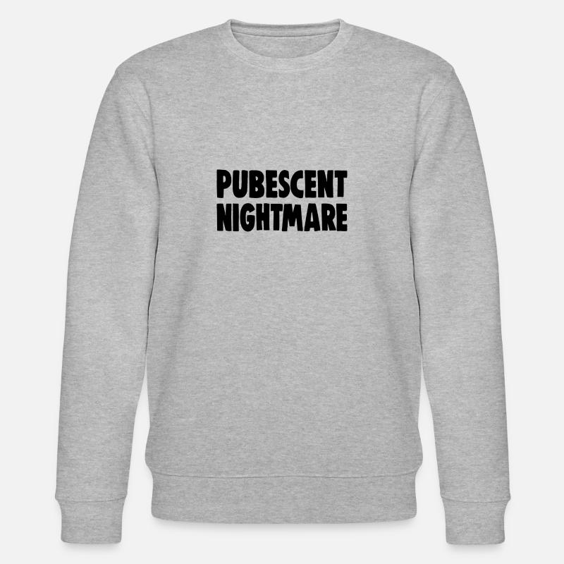 PUBESCENT NIGHTMARE - Stanley/Stella CHANGER Unisex Organic Sweatshirt - heather grey