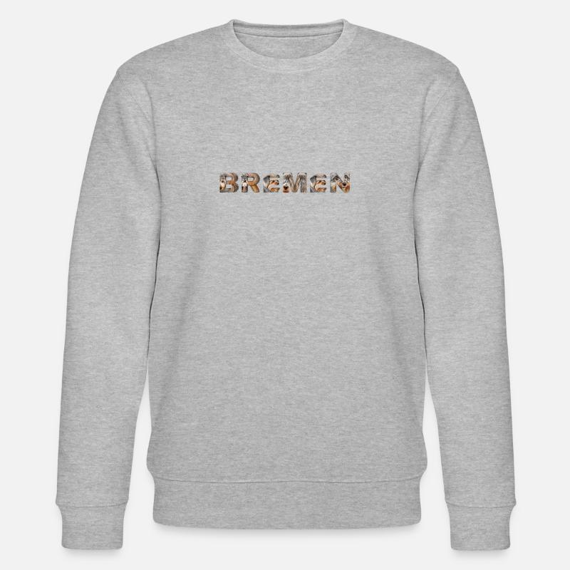 Bremen Hund - Stanley/Stella Unisex Bio-Sweatshirt CHANGER  - Grau meliert