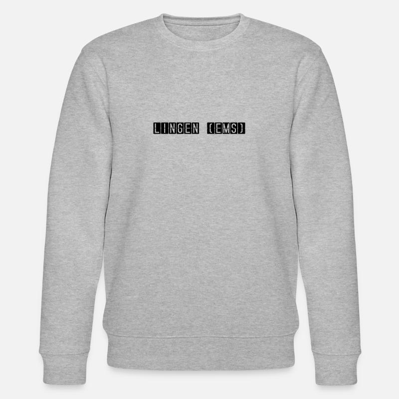 Lingen (Ems) Flughafentafel - Stanley/Stella Unisex Bio-Sweatshirt CHANGER  - Grau meliert