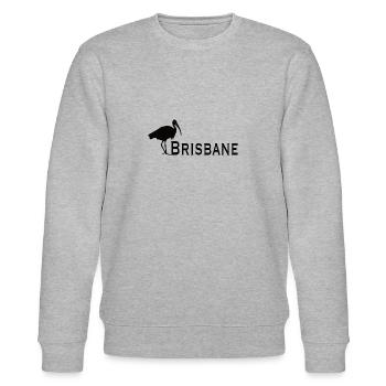 Bin Chicken Brisbane - Stanley/Stella Unisex Bio-Sweatshirt CHANGER  - Grau meliert - Vorne - Nik (191cm) & Marisol (170cm)
