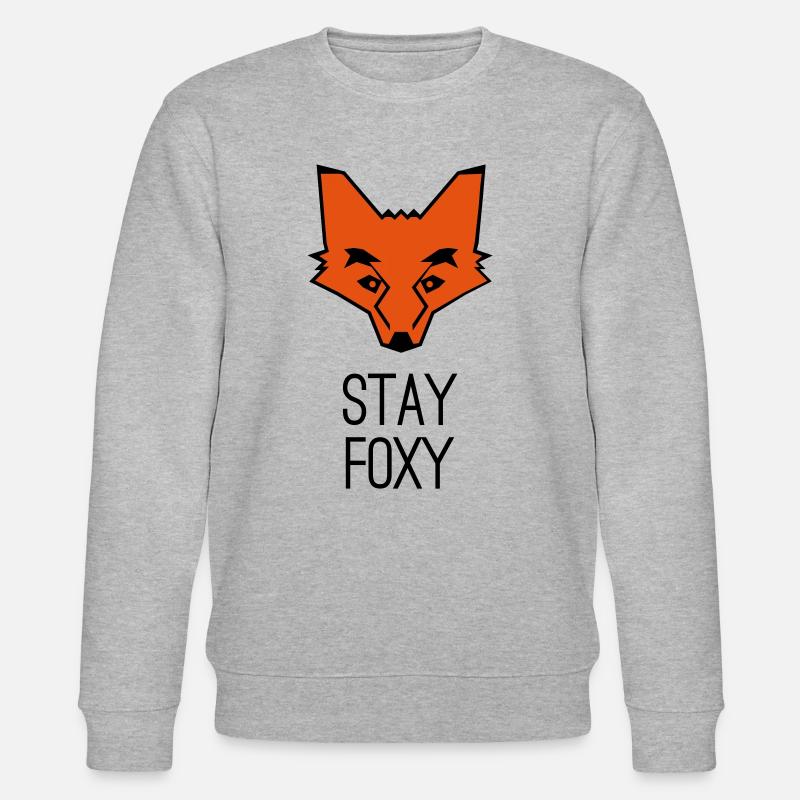 Fuchs stay foxy fox - Stanley/Stella CHANGER Unisex Organic Sweatshirt - heather grey