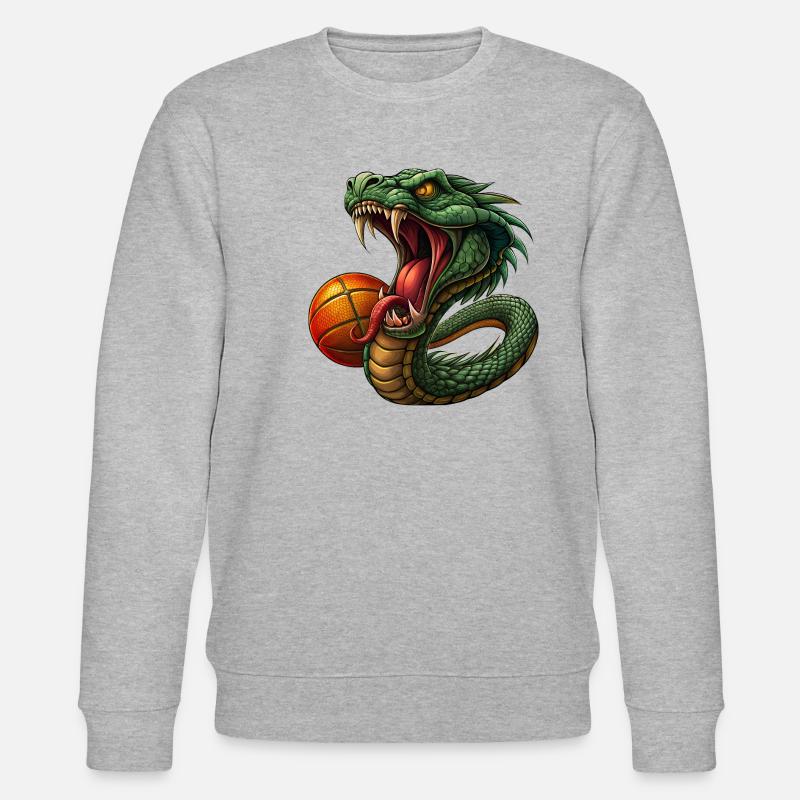 serpent avec boule - Sweat bio CHANGER Stanley/Stella Unisexe - gris chiné