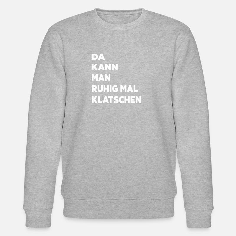 Klatschen - Stanley/Stella Unisex Bio-Sweatshirt CHANGER - Grau meliert