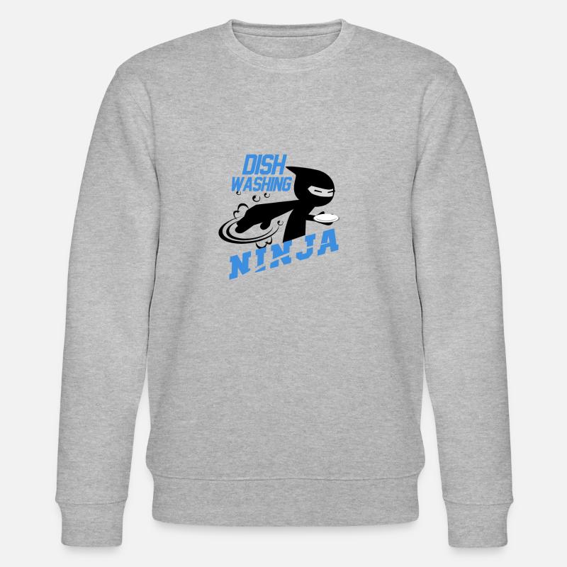 Dishninja - Stanley/Stella Unisex Bio-Sweatshirt CHANGER  - Grau meliert