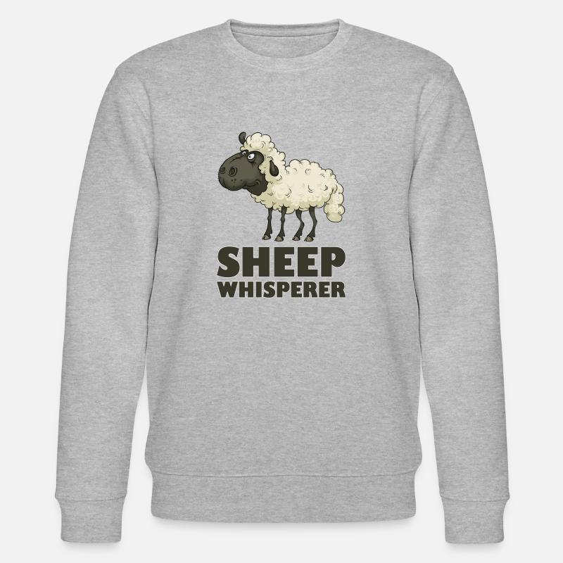 Schafflüsterer Schaf - Stanley/Stella Unisex Bio-Sweatshirt CHANGER  - Grau meliert