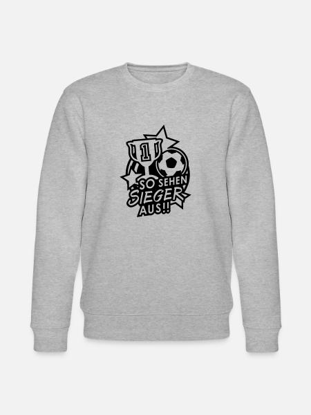 Sieger Fußball - Stanley/Stella Unisex Bio-Sweatshirt CHANGER - Grau meliert