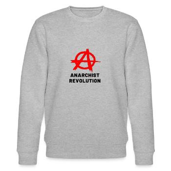 Révolution anarchiste - Sweat bio CHANGER Stanley/Stella Unisexe - gris chiné - Devant - Nik (191cm) & Marisol (170cm)