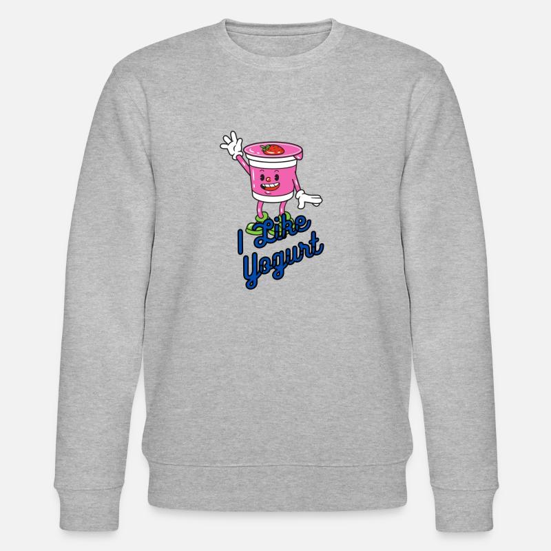 I like yogurt - Stanley/Stella Unisex Bio-Sweatshirt CHANGER  - Grau meliert