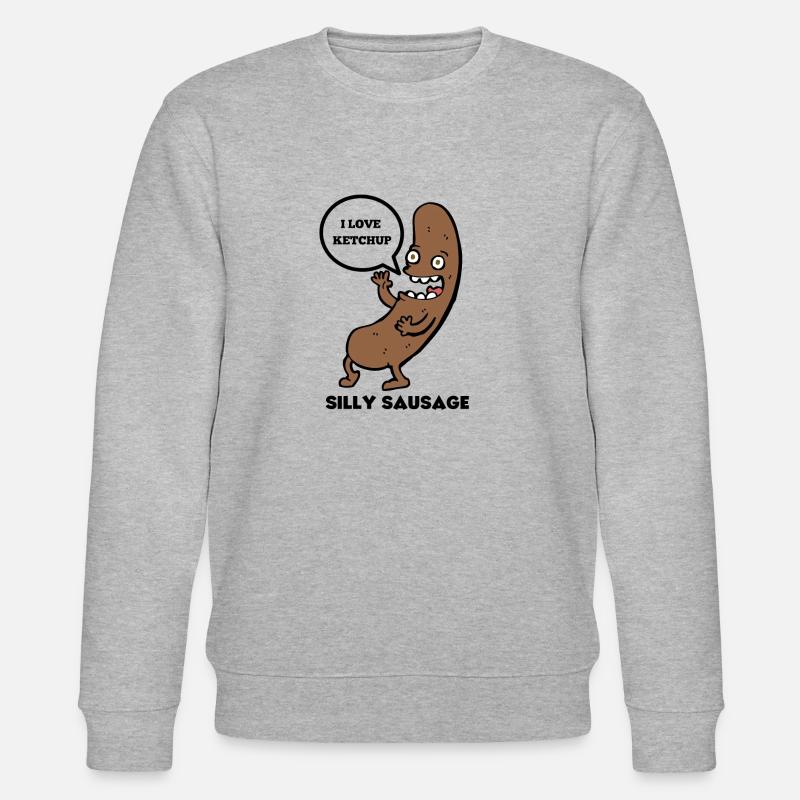 DUMME WURST - Stanley/Stella Unisex Bio-Sweatshirt CHANGER  - Grau meliert