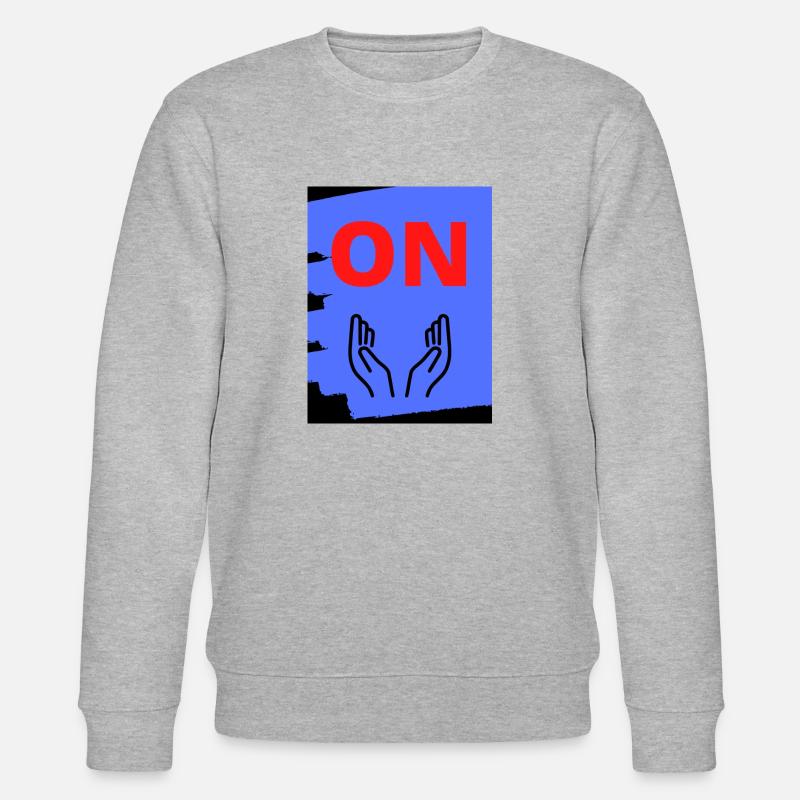 Hands ON Design - Stanley/Stella Unisex Bio-Sweatshirt CHANGER  - Grau meliert