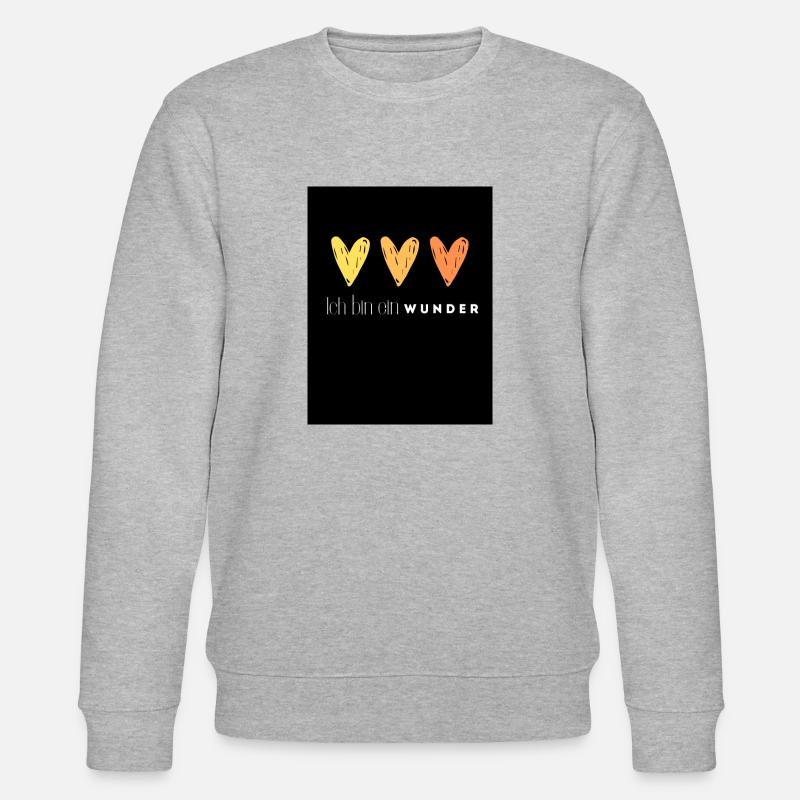 Ich bin ein Wunder - Stanley/Stella Unisex Bio-Sweatshirt CHANGER - Grau meliert