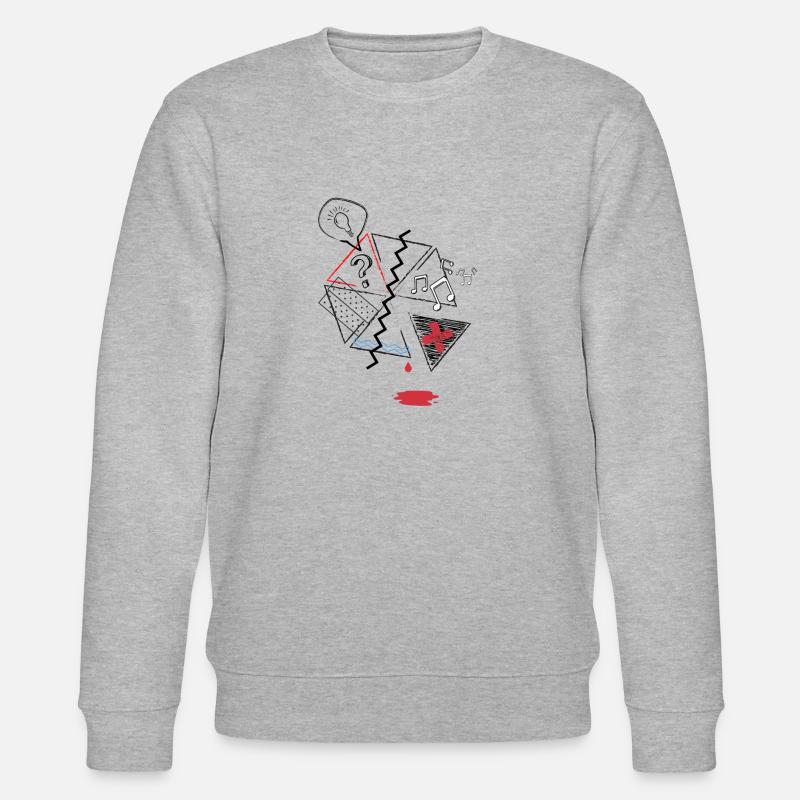 Verwirrung 1 - Stanley/Stella Unisex Bio-Sweatshirt CHANGER - Grau meliert