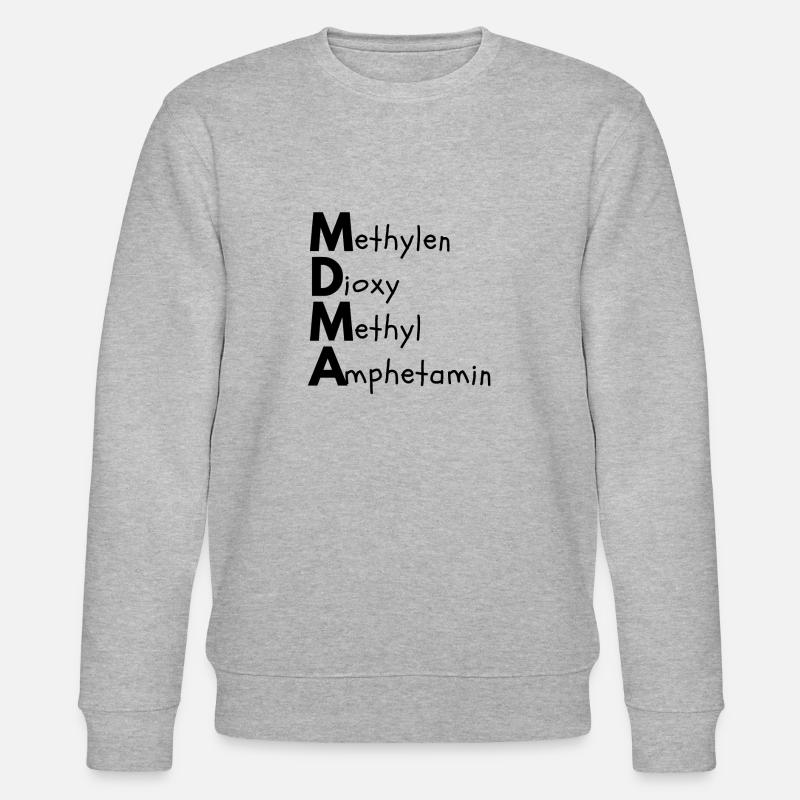 Methylendioxymethylamphetamin - Stanley/Stella Unisex Bio-Sweatshirt CHANGER  - Grau meliert