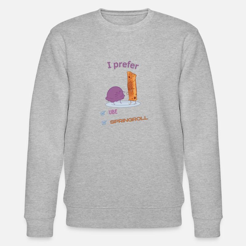 Ube or springroll - Stanley/Stella Unisex Bio-Sweatshirt CHANGER  - Grau meliert