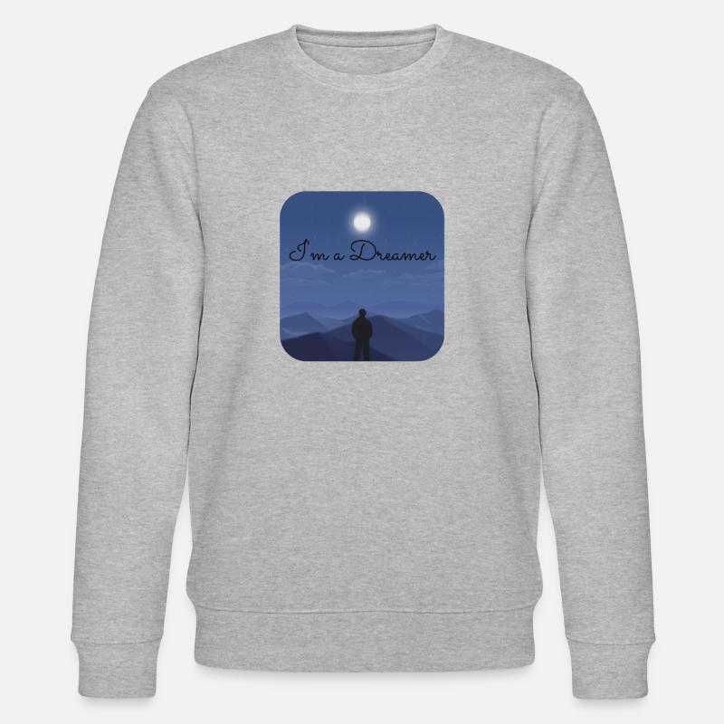 I'm a dreamer - Stanley/Stella Unisex Bio-Sweatshirt CHANGER  - Grau meliert