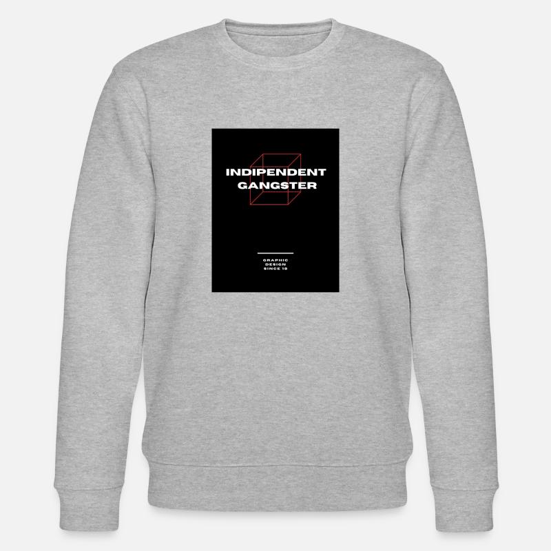 Indipendent Gangster Design - Stanley/Stella Unisex Bio-Sweatshirt CHANGER  - Grau meliert