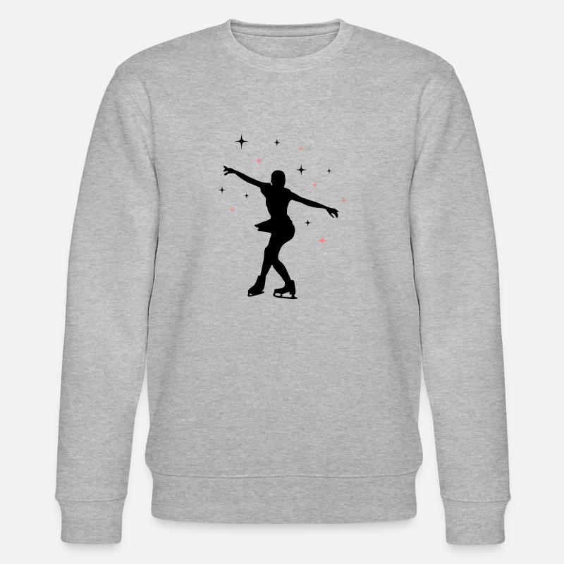 eisläuferin eislaufen skating 02 - Stanley/Stella Unisex Bio-Sweatshirt CHANGER  - Grau meliert