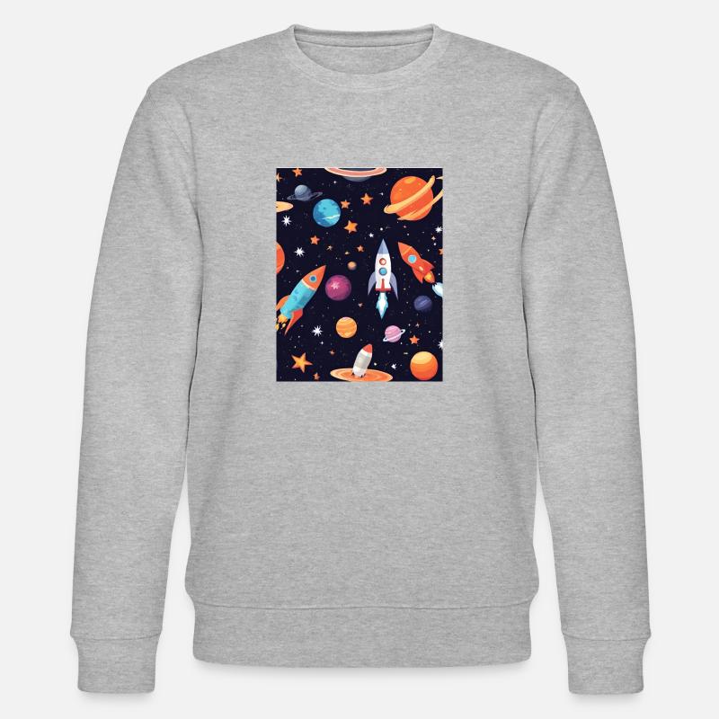 Explorez l infini - Sweat bio CHANGER Stanley/Stella Unisexe - gris chiné